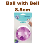 Pet Toy Ball with Bell 8.5cm Pet Toy Ball with Bell 8.5cm